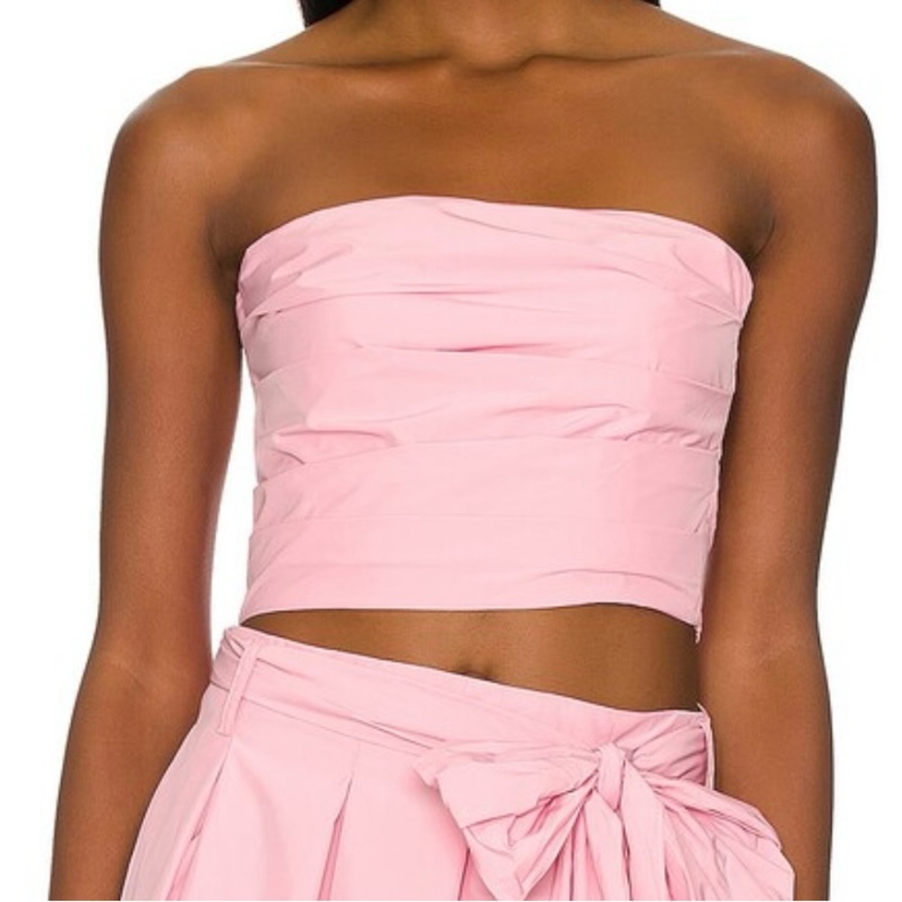 Amanda Uprichard Blush Strapless Top - XS